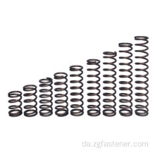 Sort oxidbelægning Cylindrisk coiled komprimeringsfjeder